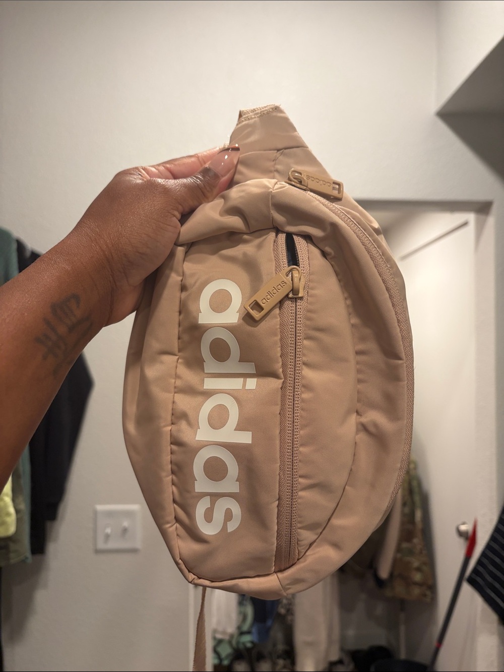 adidas Tan Sling Bag/Fanny Pack